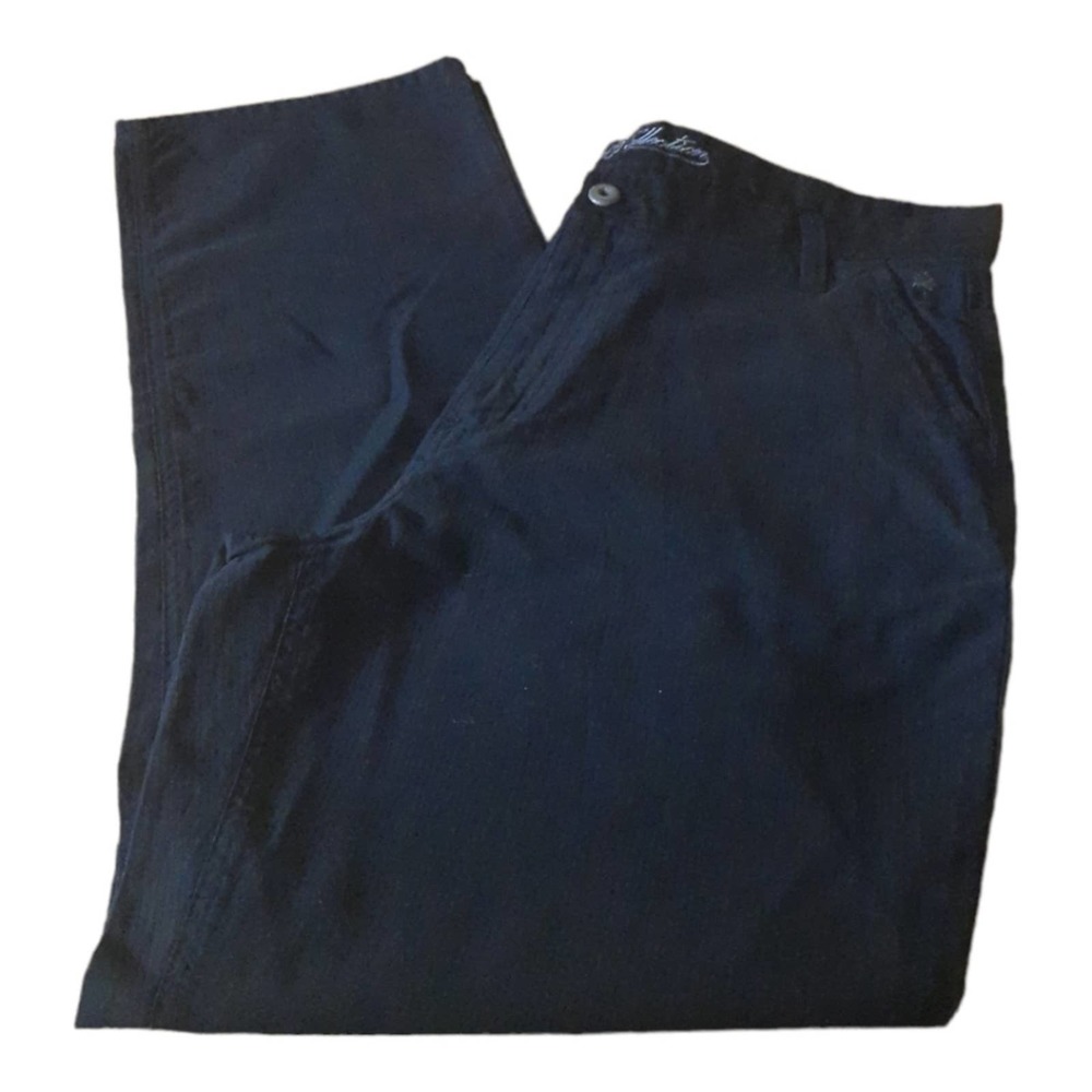 Paradise Collection Mens Black Relaxed Fit Pants 34x32 NWT